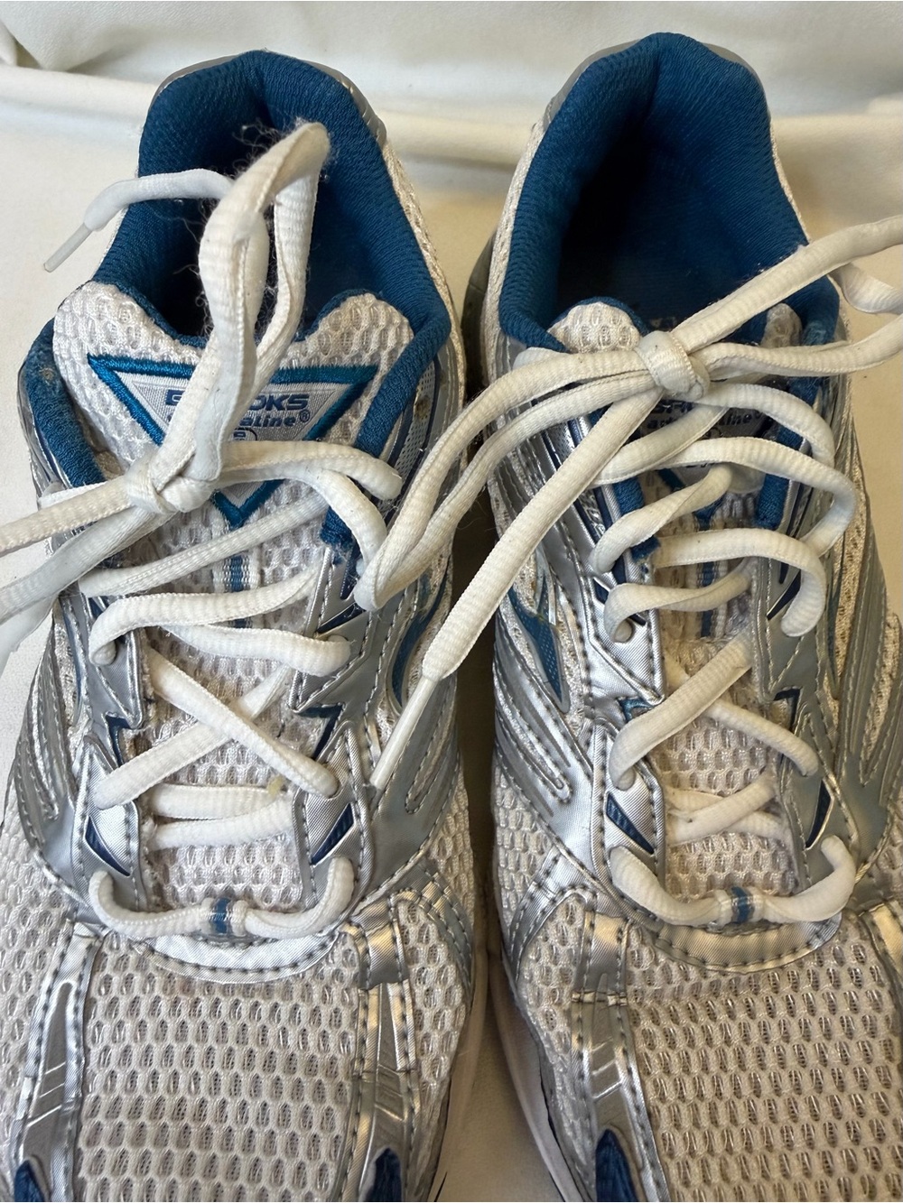 Brooks Adrenaline GTS Vintage Y2K Silver Blue Mesh Running Shoes Women's 9 - Picture 8 of 11